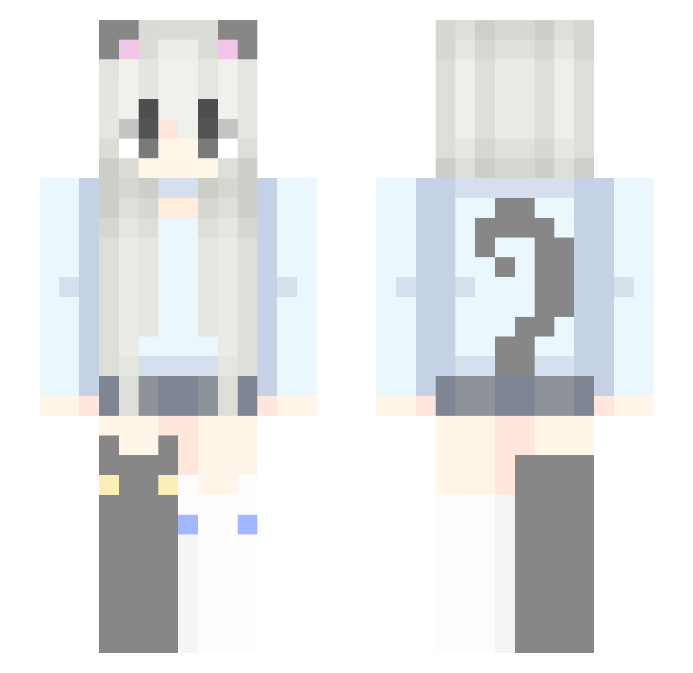 condole Minecraft skin, front and back view