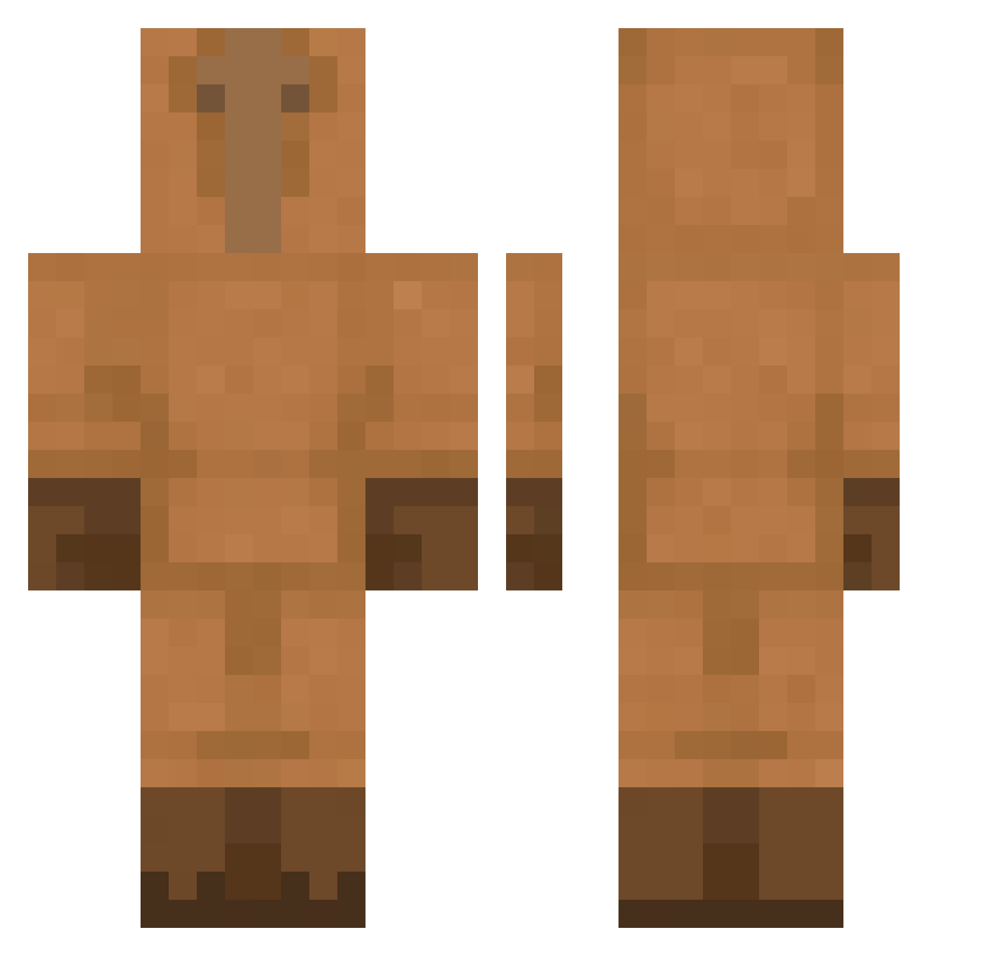 Losco41 Minecraft skin, front and back view