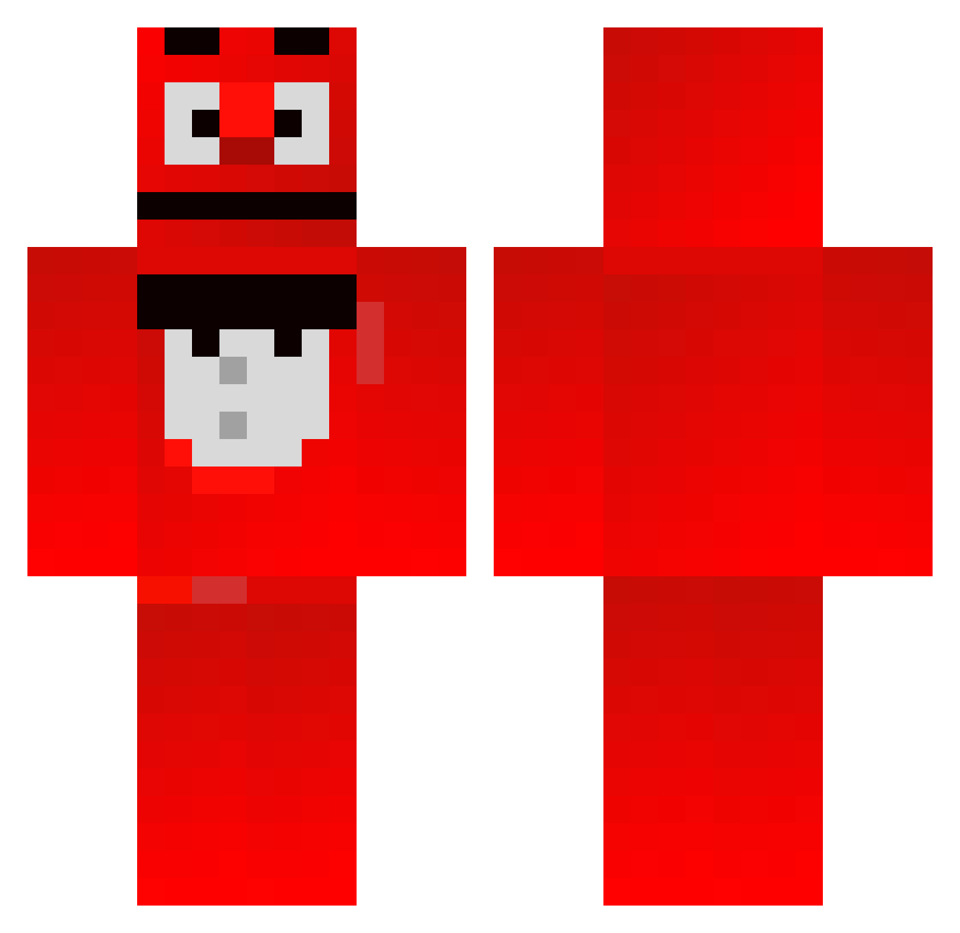 Noplenon Minecraft skin, front and back view