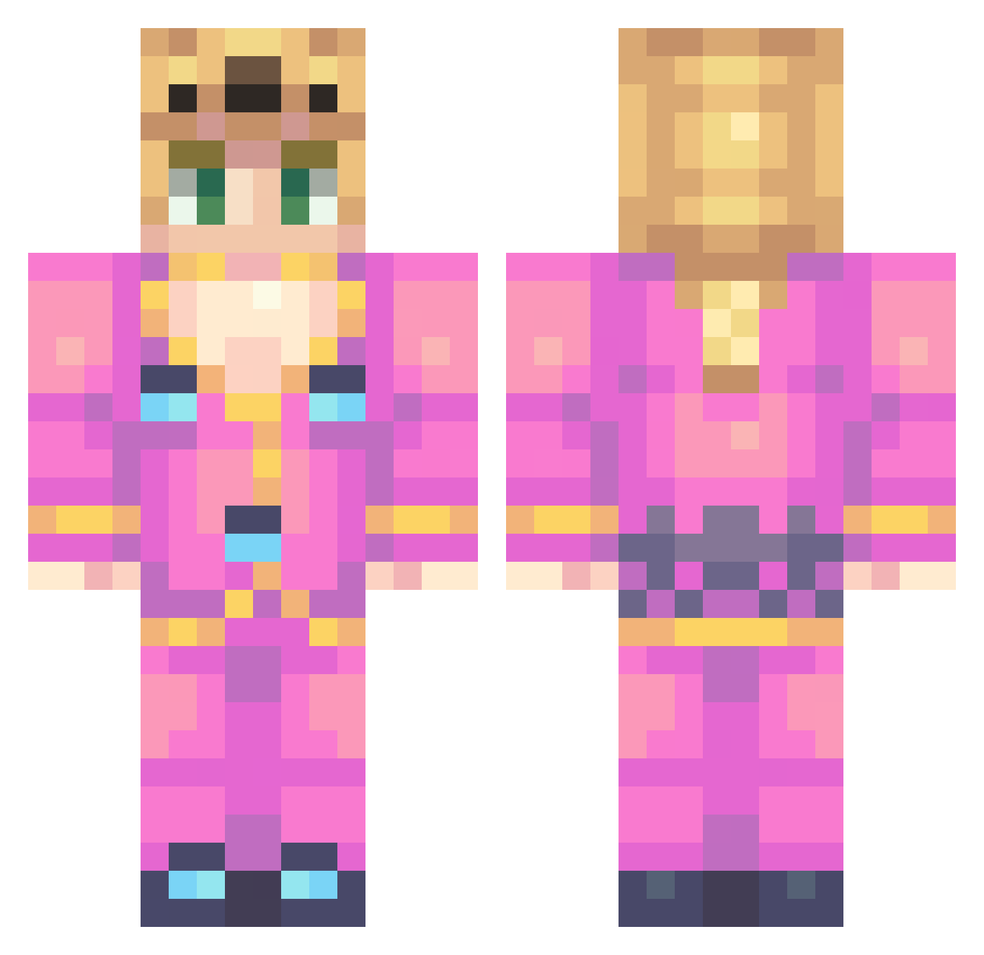 The_Degasi Minecraft skin, front and back view