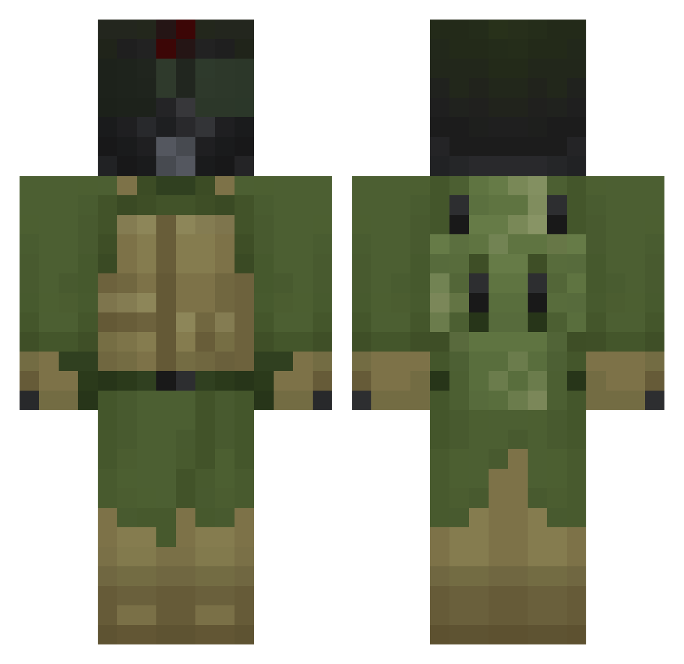 panconhueo Minecraft skin, front and back view