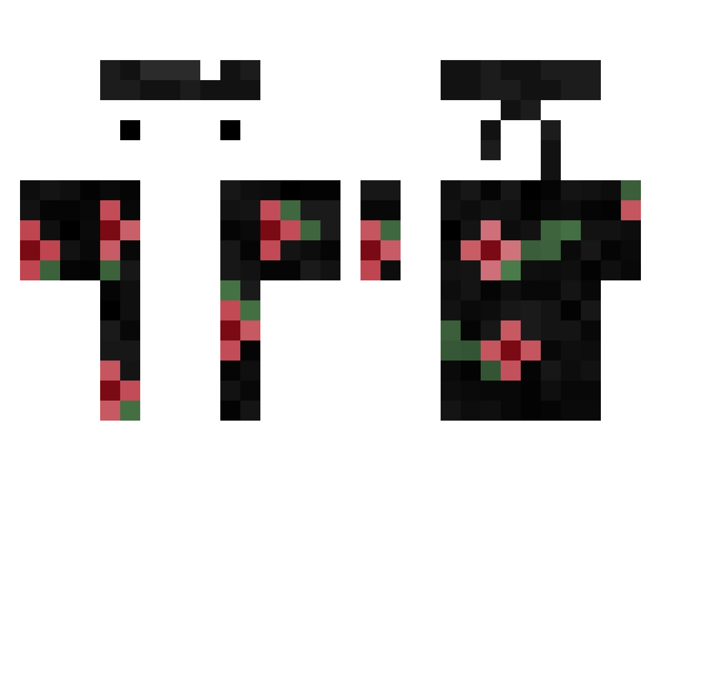 Linkmon99 Minecraft skin, front and back view