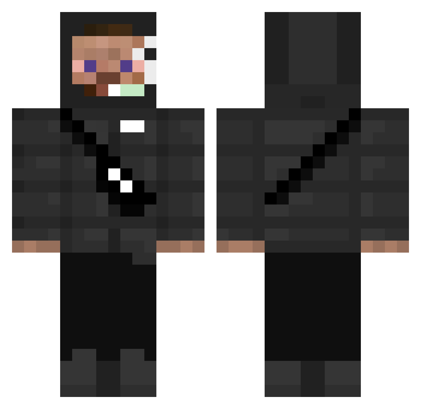 Old_SPICCe Minecraft skin, front and back view