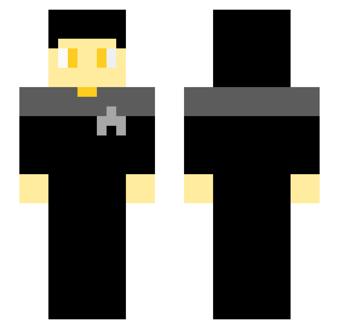sleeplessberlin Minecraft skin, front and back view