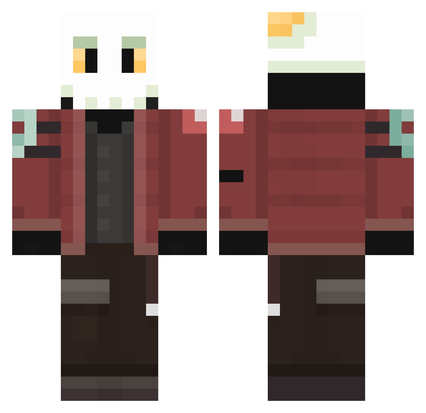 rlly_ritesh Minecraft skin, front and back view