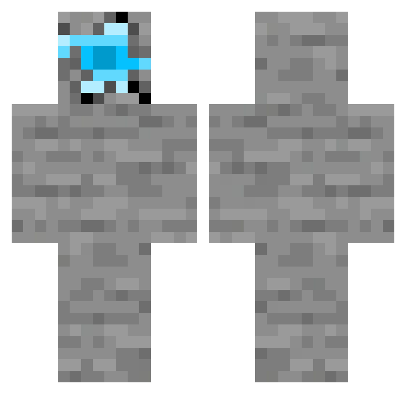 Rake_king Minecraft skin, front and back view