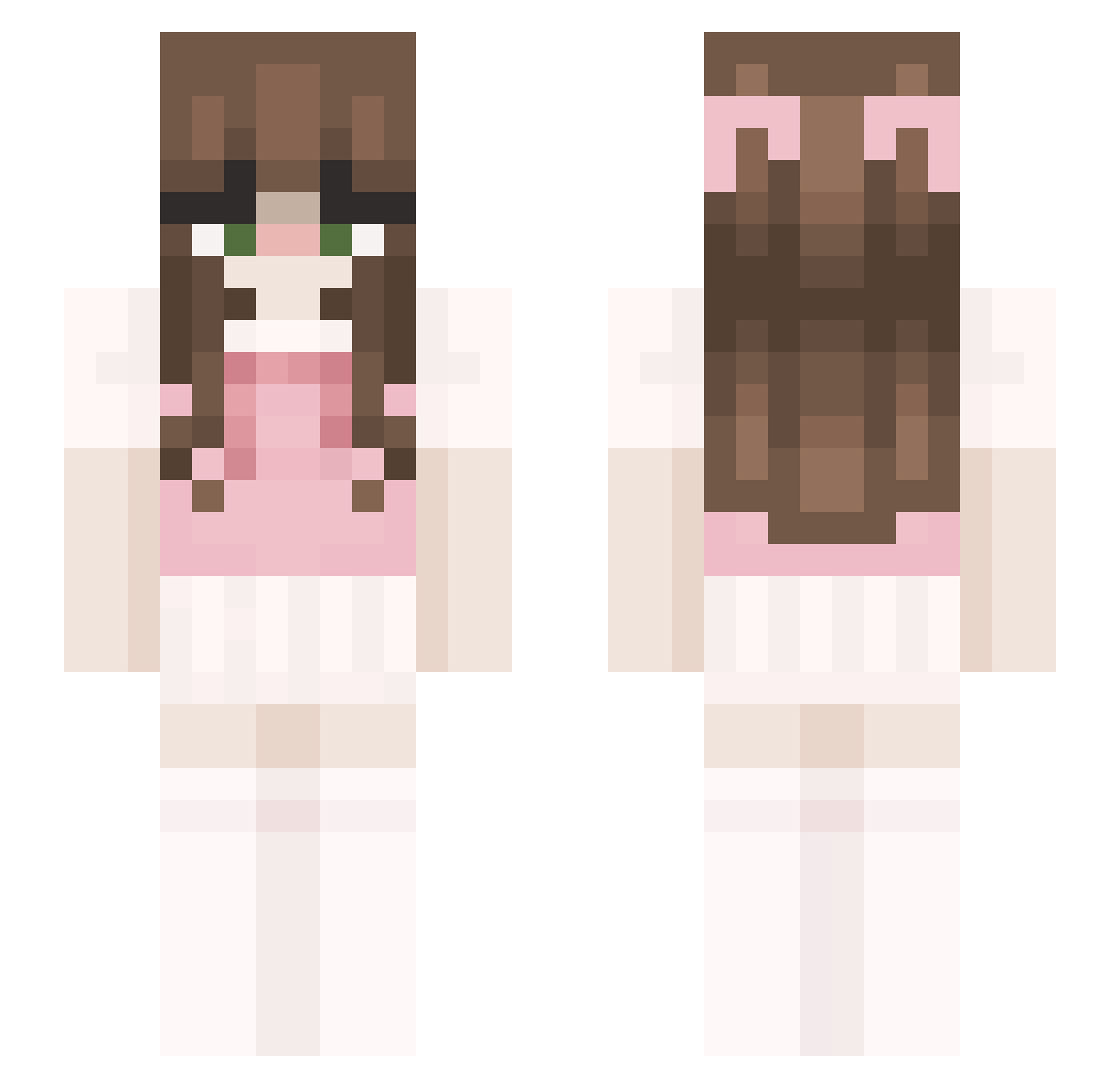 mqllzzy Minecraft skin, front and back view