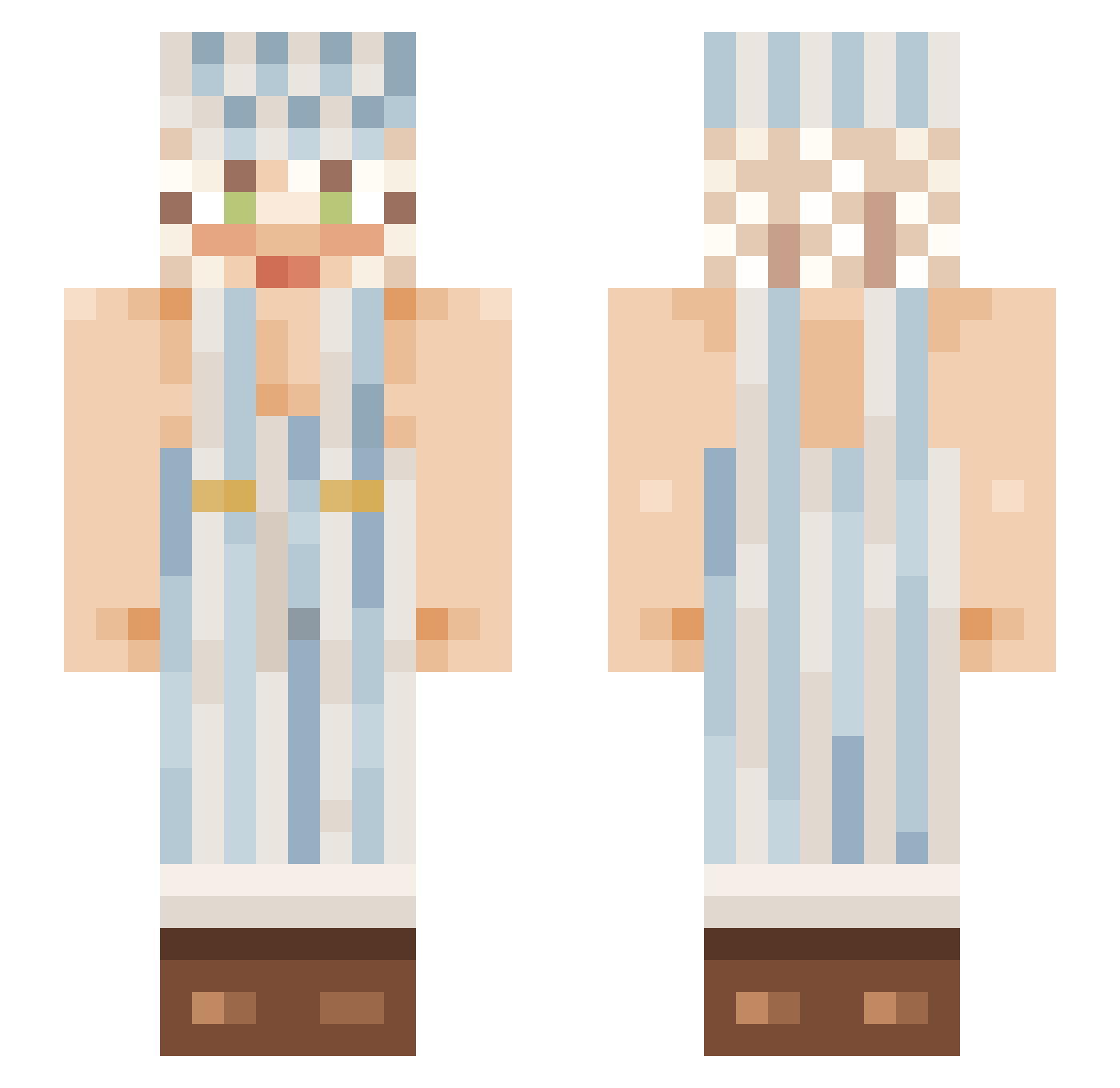 probablynotriley Minecraft skin, front and back view