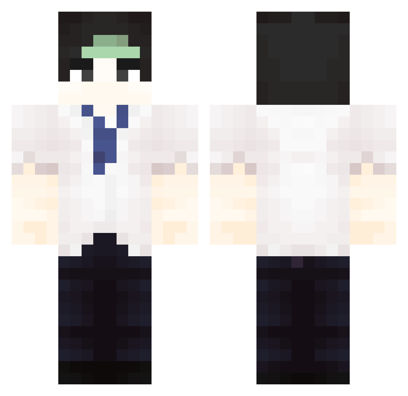 thekingjero123 Minecraft skin, front and back view