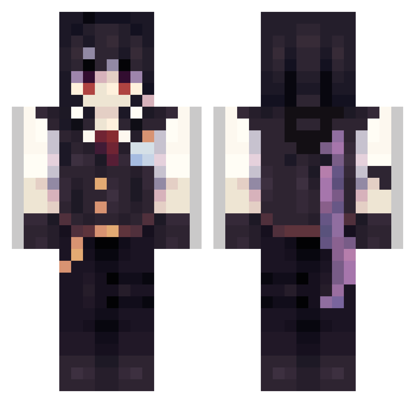 rdiangelo Minecraft skin, front and back view