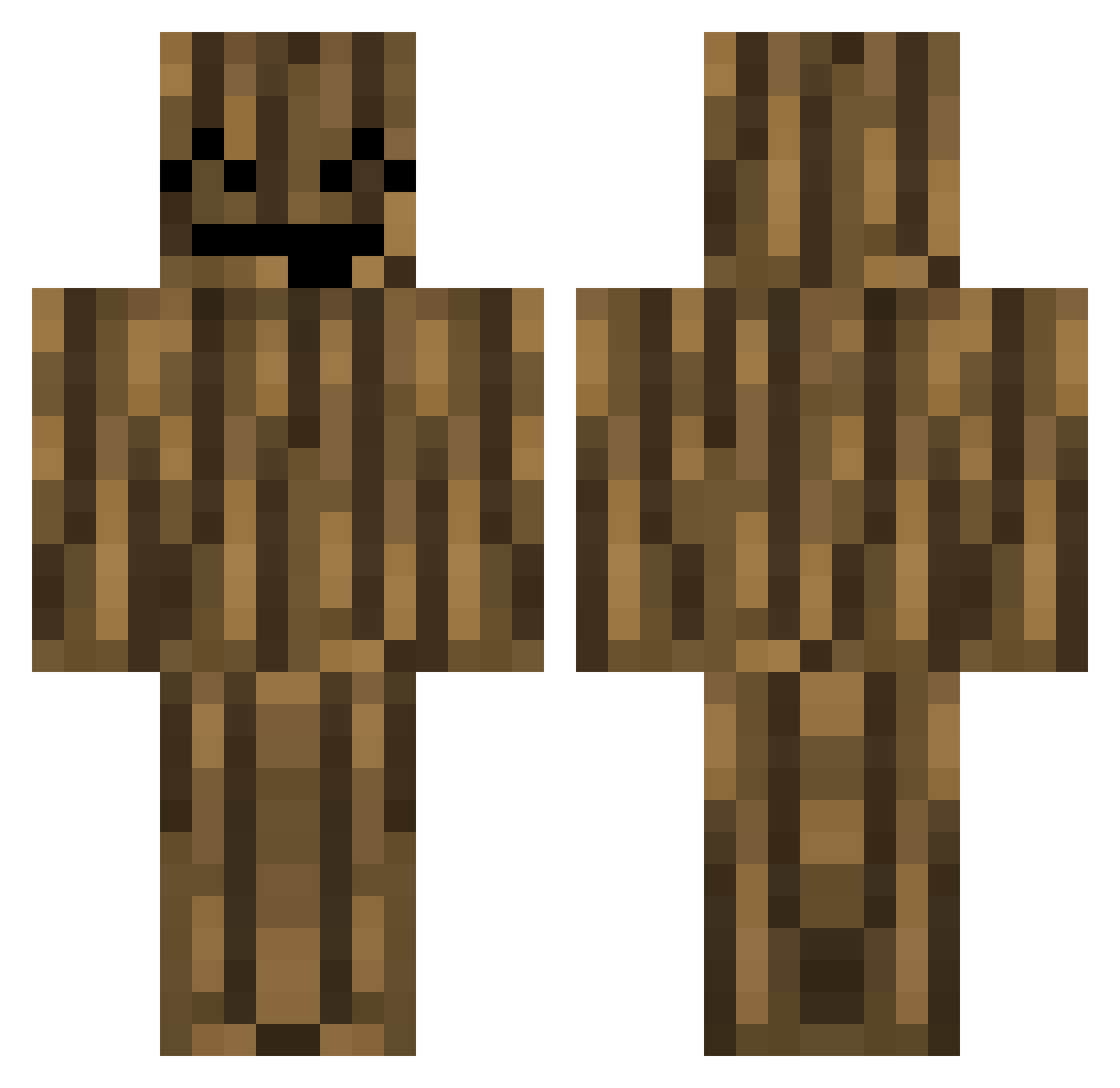 Kacperek666xD Minecraft skin, front and back view