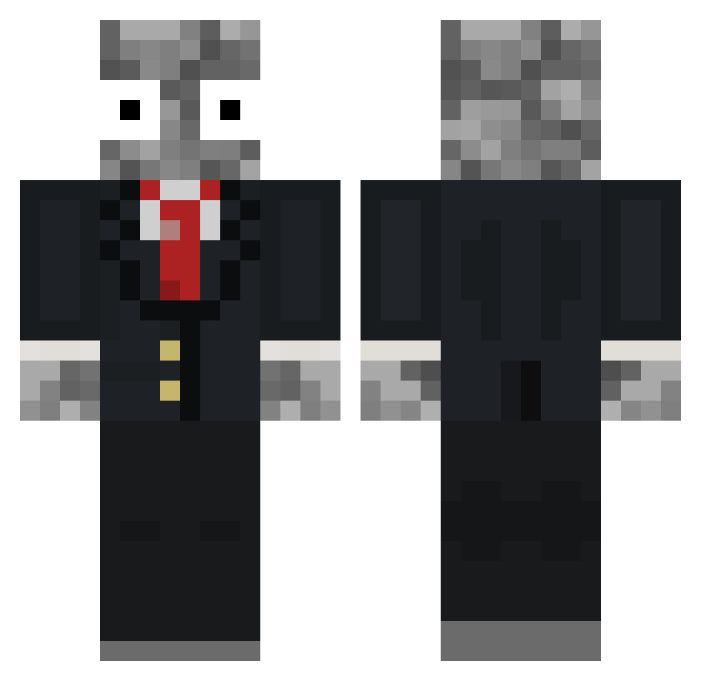 Horsecrazy7713 Minecraft skin, front and back view