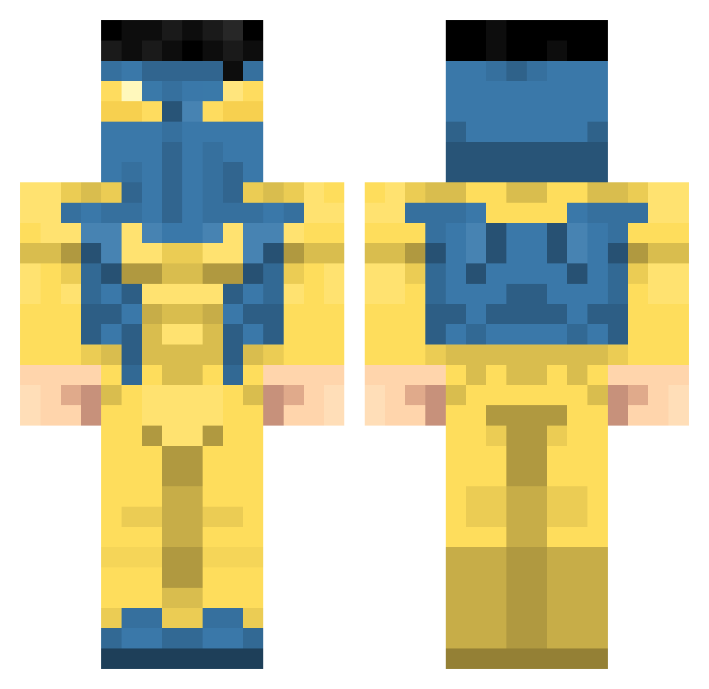 creeepergaming8 Minecraft skin, front and back view