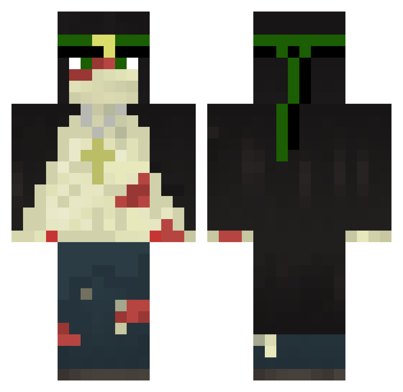 _Aspen2000 Minecraft skin, front and back view
