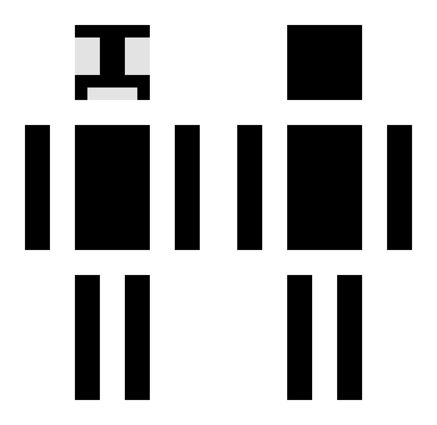 julec_59 Minecraft skin, front and back view