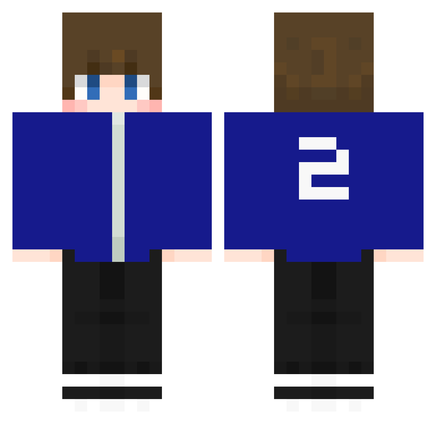 khy_1 Minecraft skin, front and back view