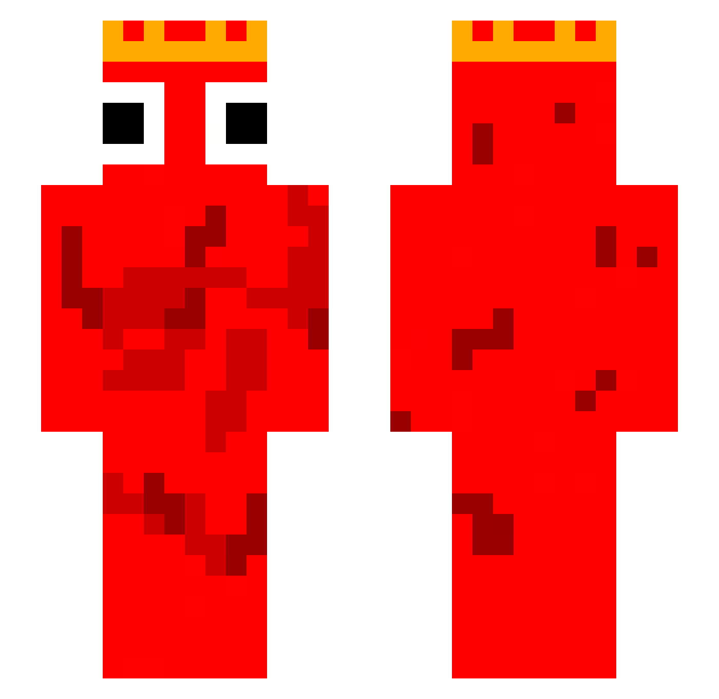 Tika_1 Minecraft skin, front and back view