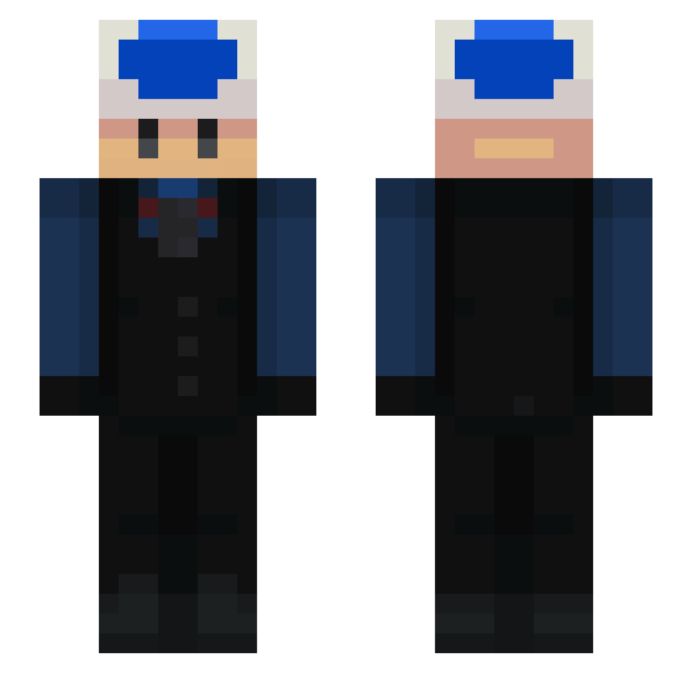 MrBoom763 Minecraft skin, front and back view