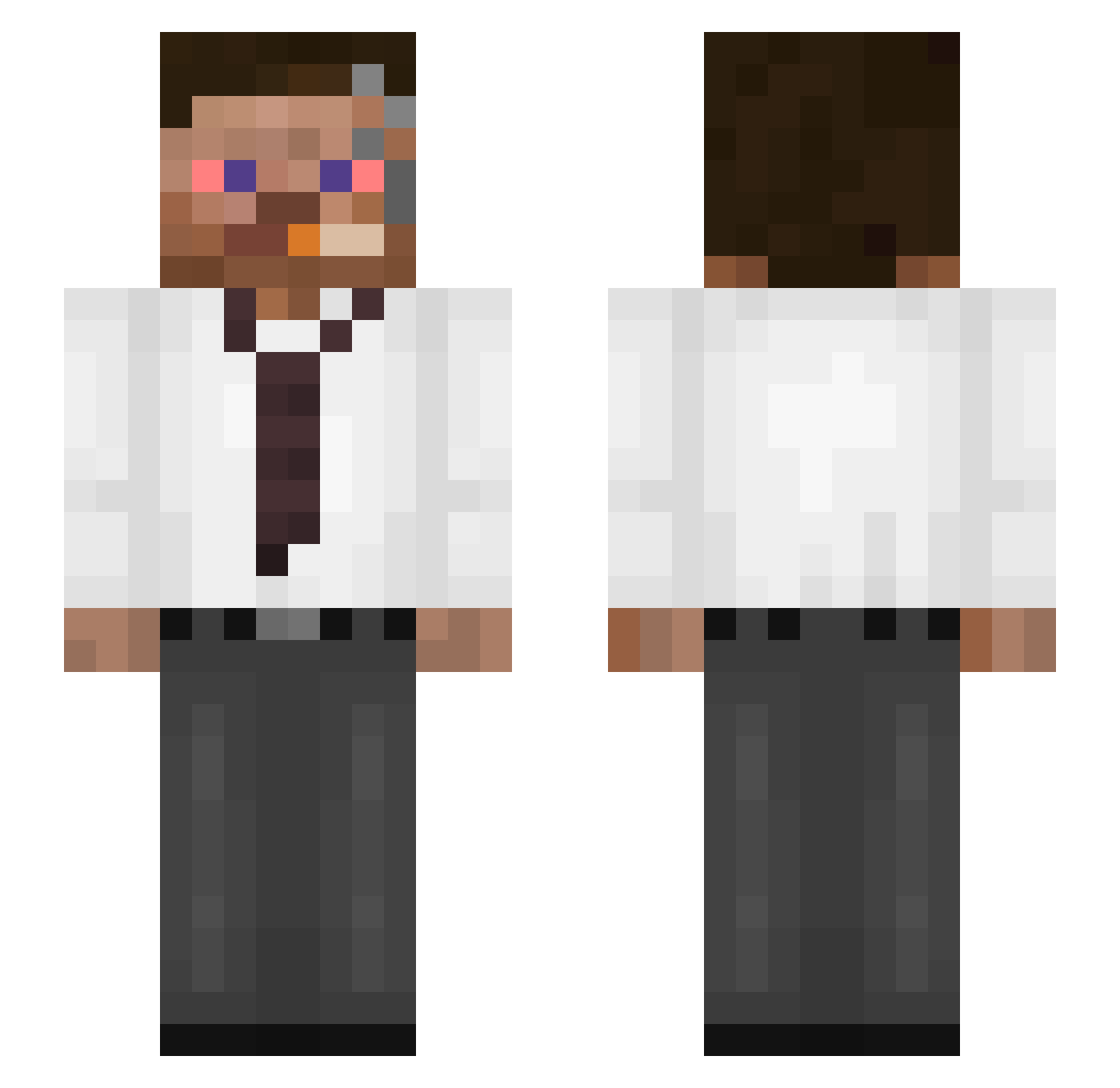 Celeaste Minecraft skin, front and back view