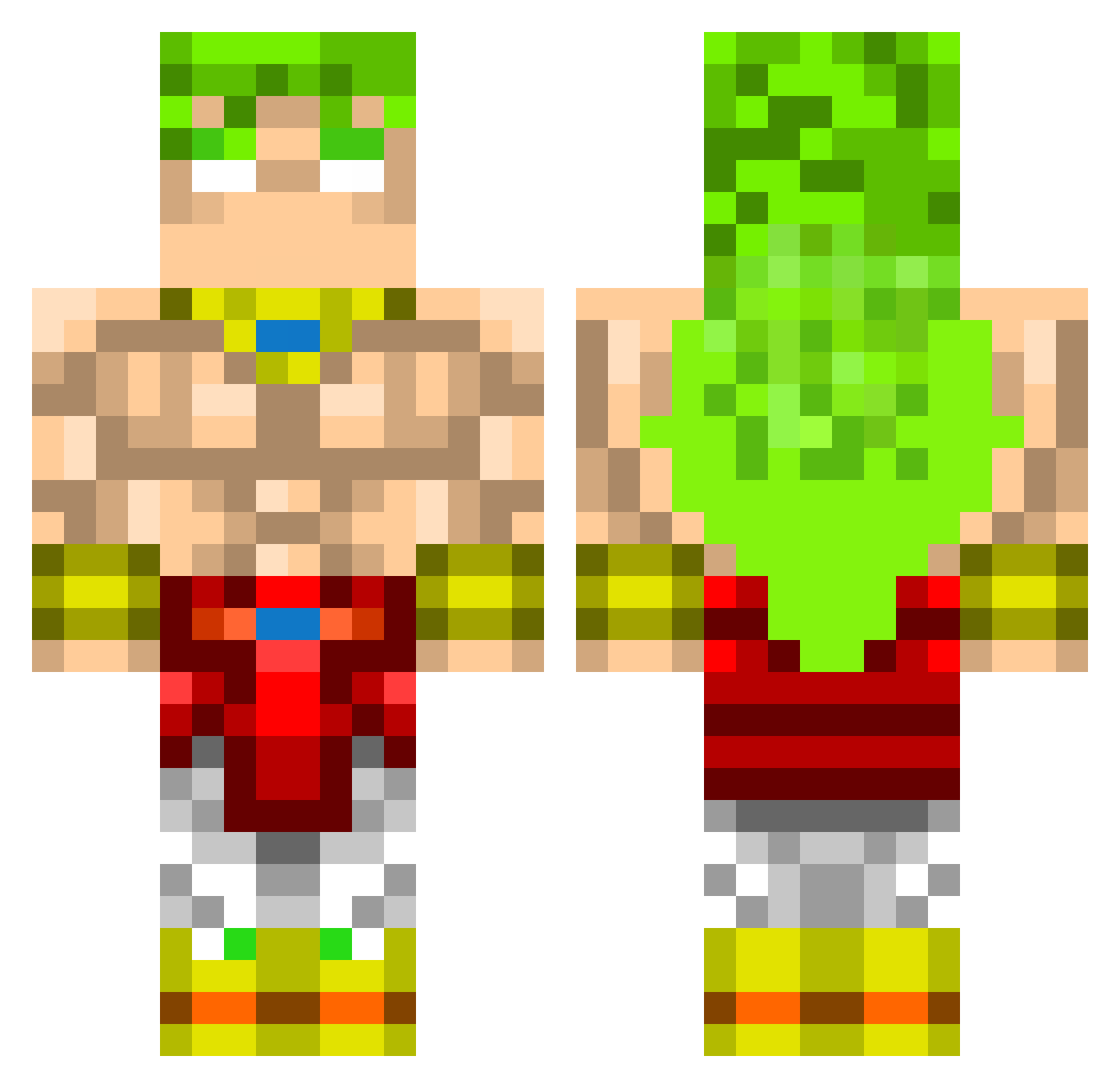Sir_Dehumanized Minecraft skin, front and back view