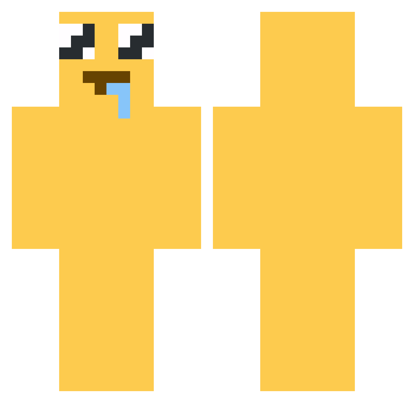 Lil_SkavN Minecraft skin, front and back view