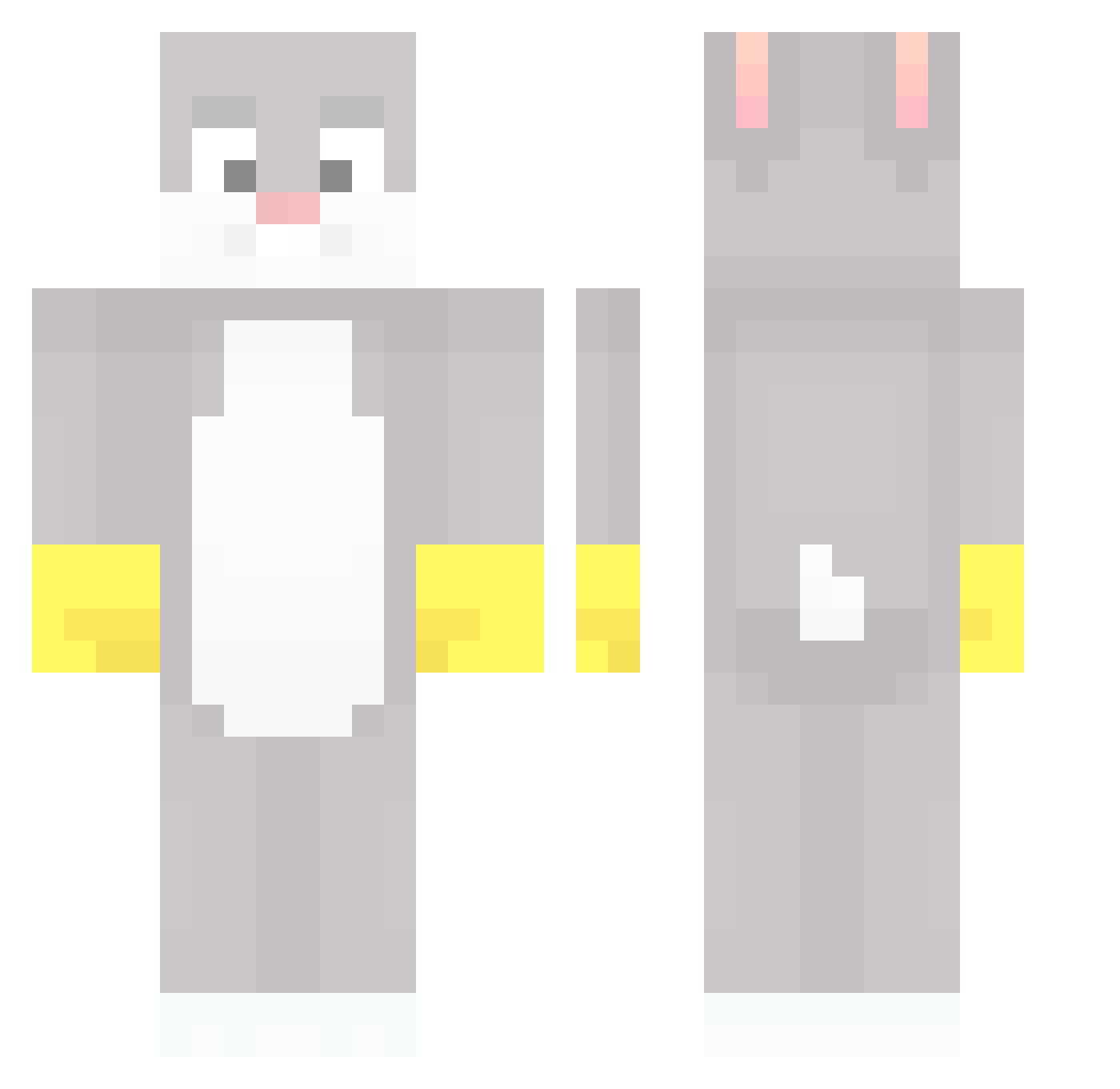 ArnavMagniv Minecraft skin, front and back view