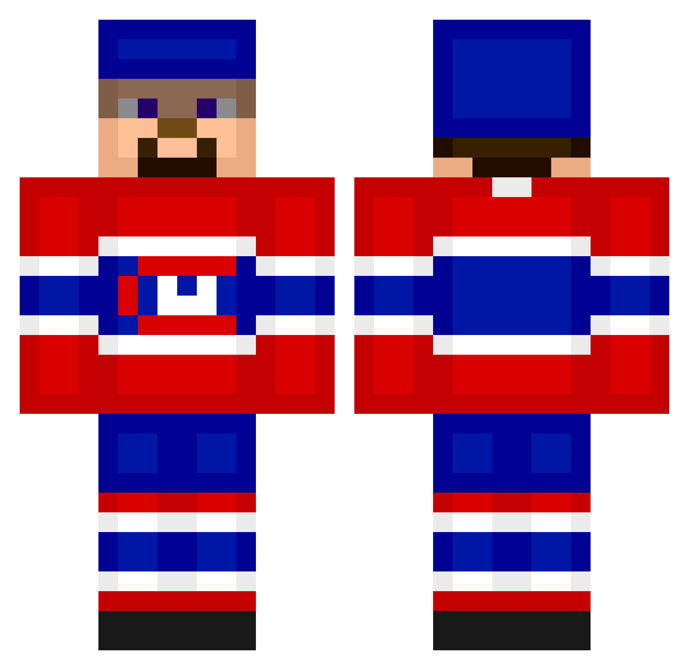 misko_10 Minecraft skin, front and back view