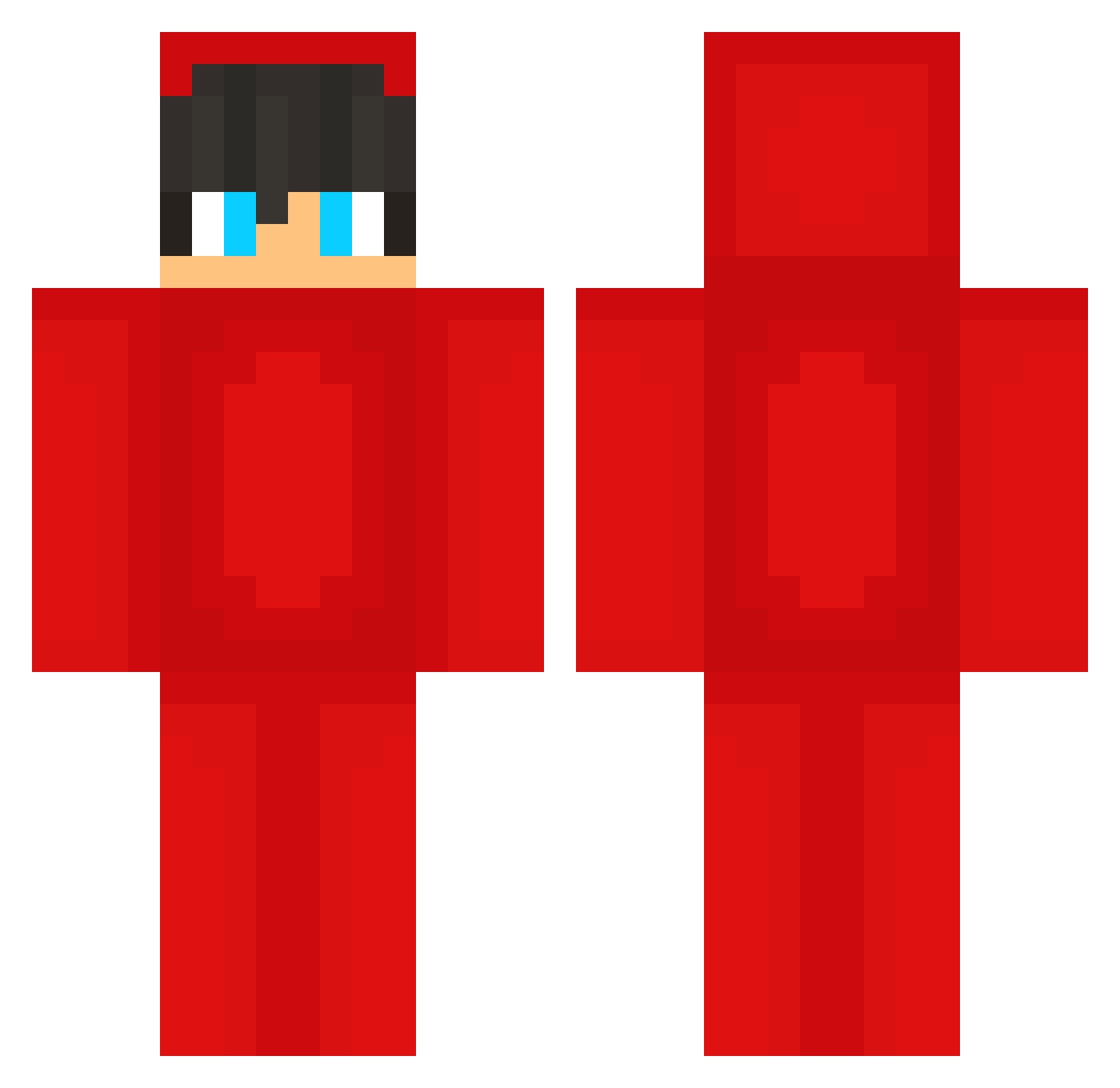 OLECZKOWY7 Minecraft skin, front and back view