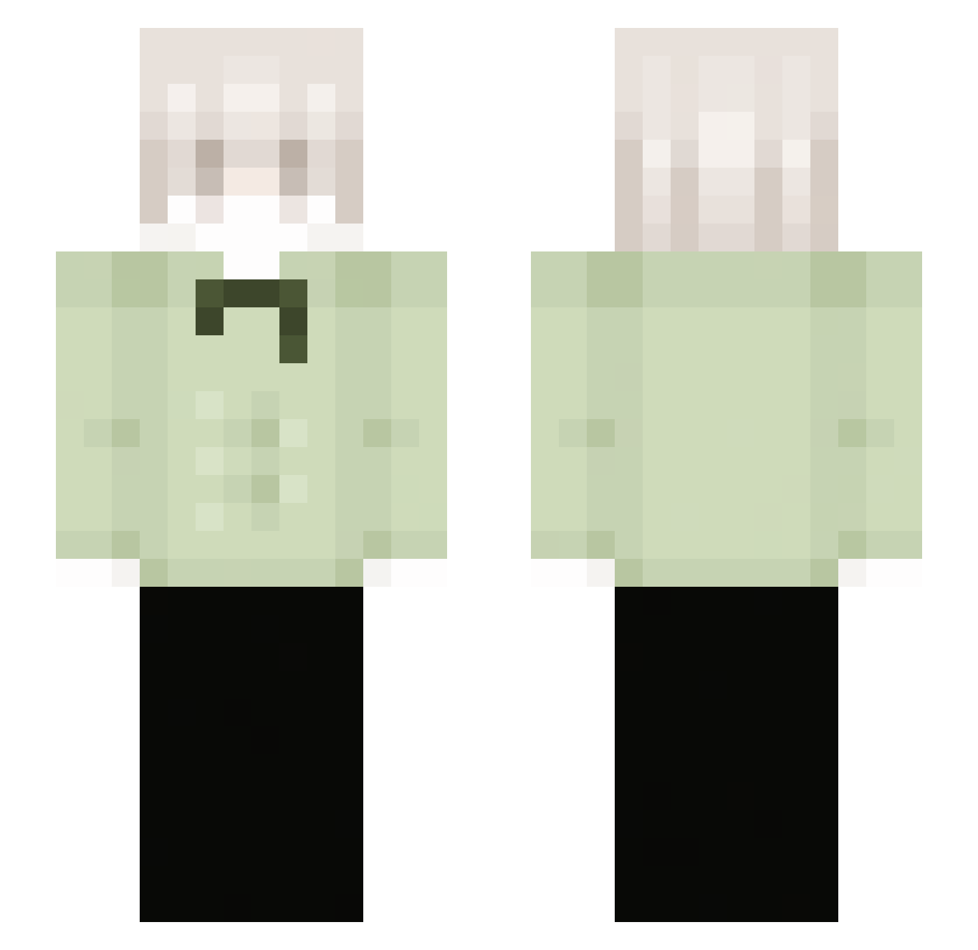 yuki001i Minecraft skin, front and back view