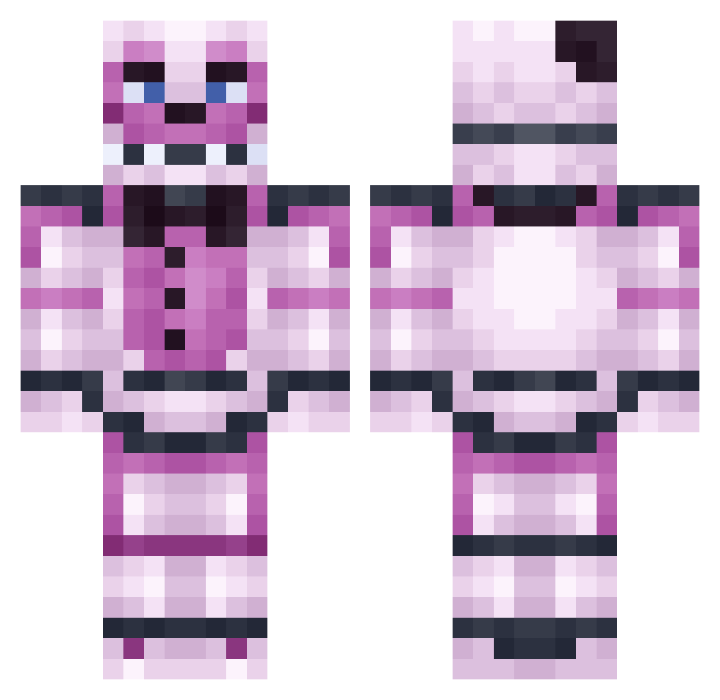 Gawradzik Minecraft skin, front and back view