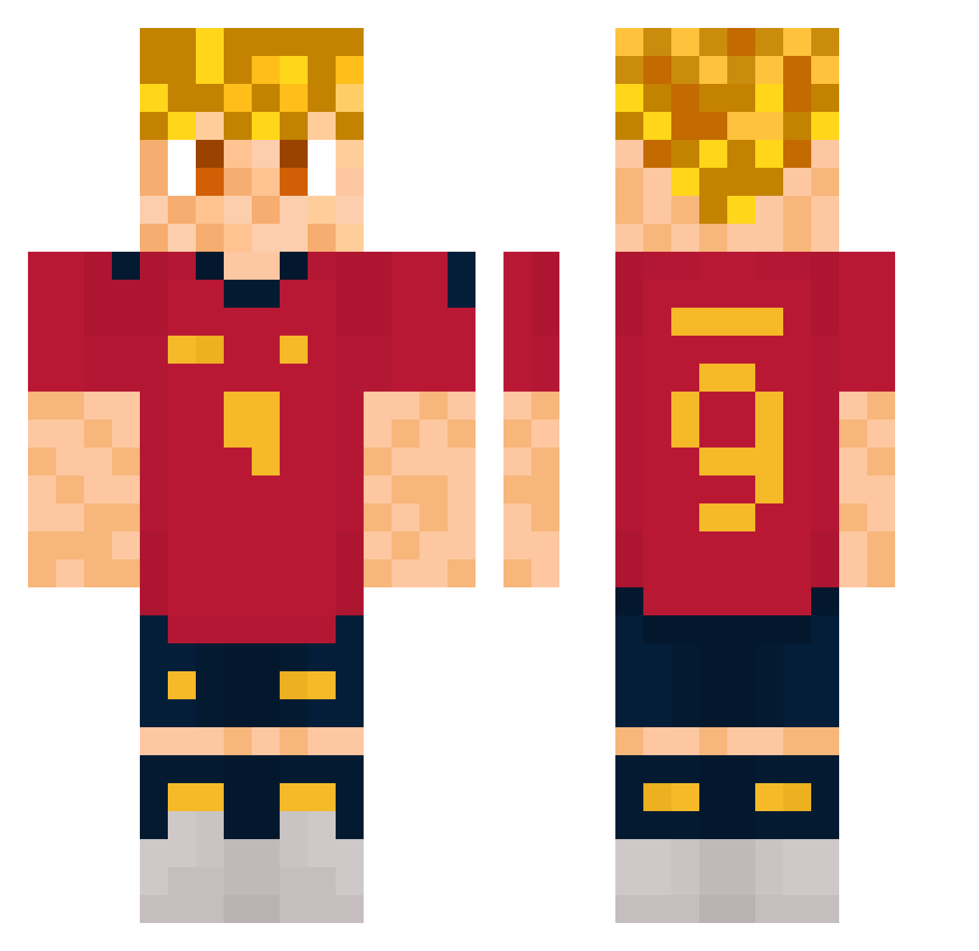 Mto_Mrtnz_ Minecraft skin, front and back view