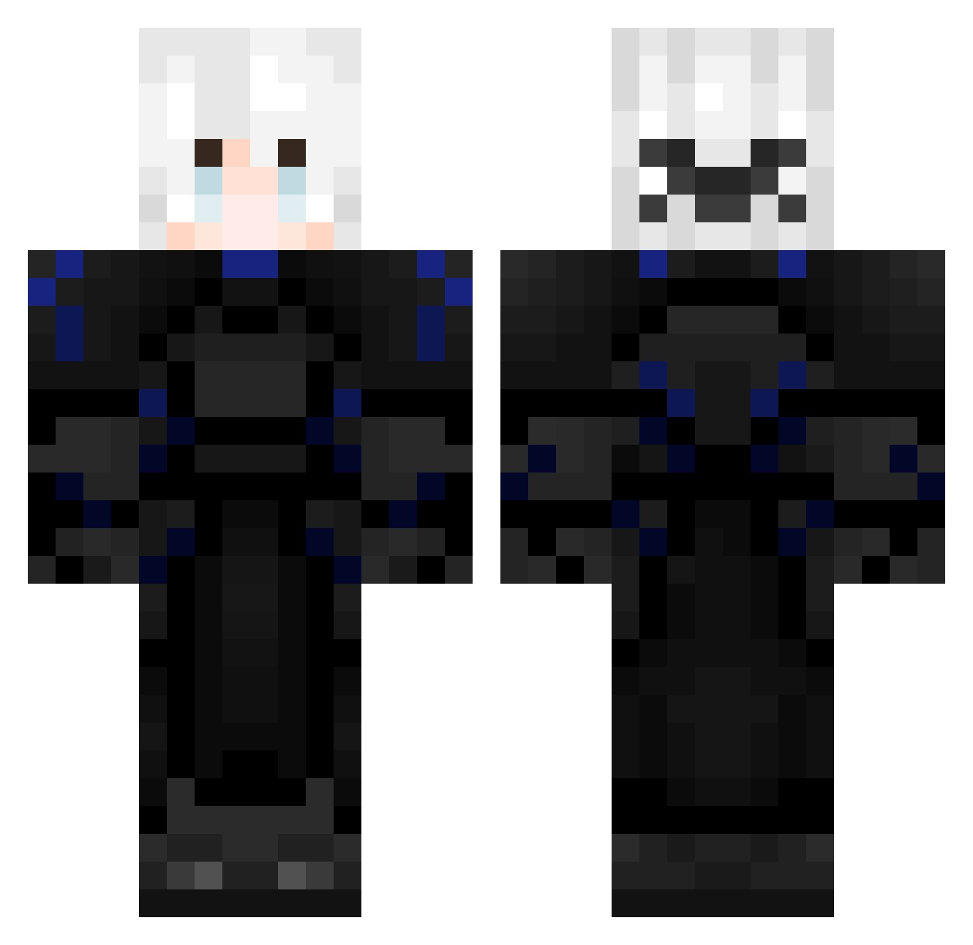 ANTSBOOT Minecraft skin, front and back view