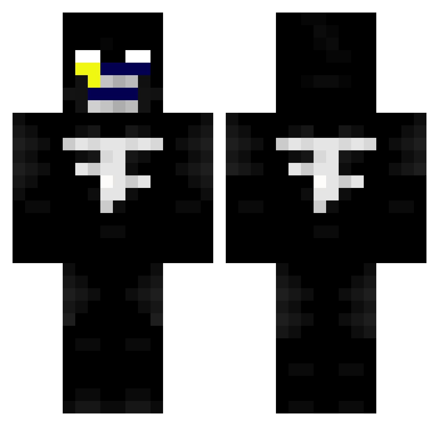 UruguayNoma Minecraft skin, front and back view