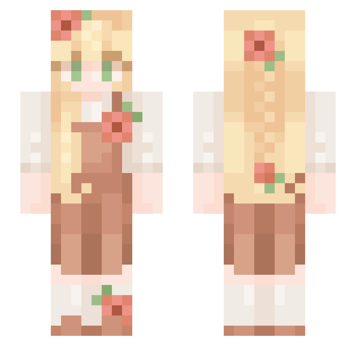 m0ssm0thman Minecraft skin, front and back view