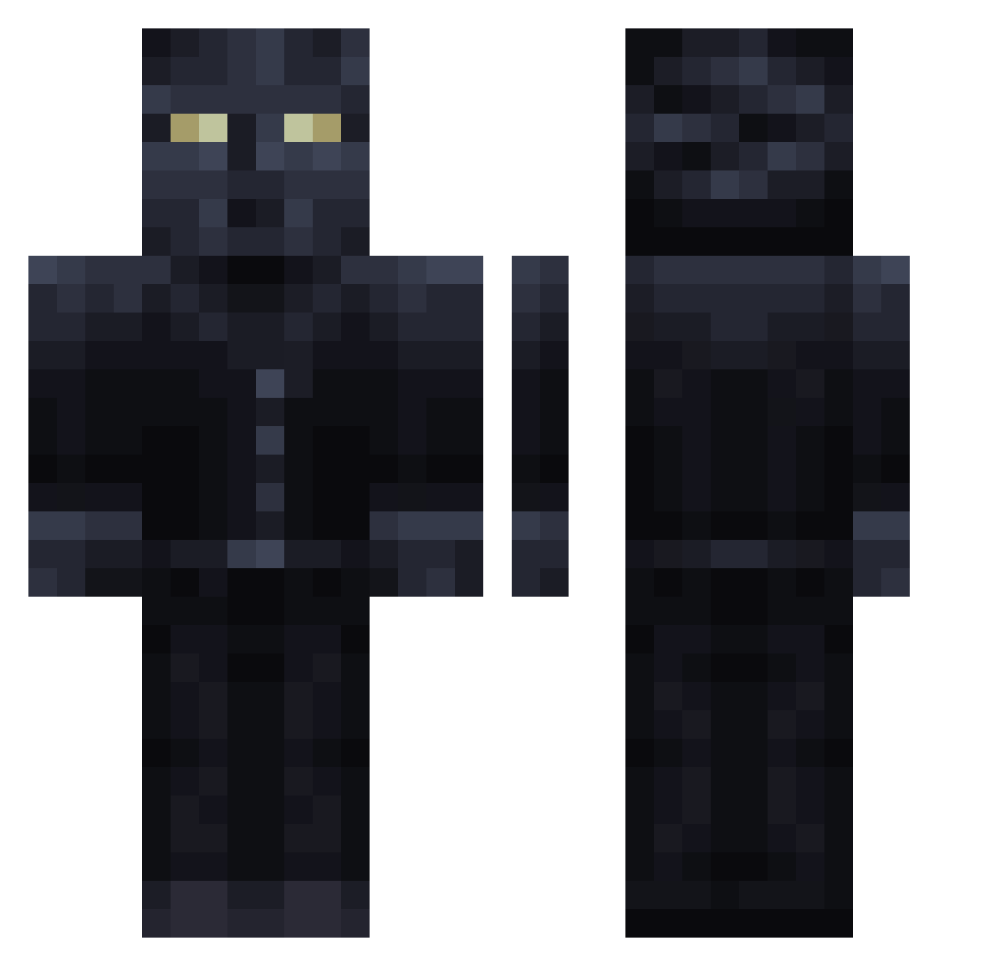 32Nova Minecraft skin, front and back view