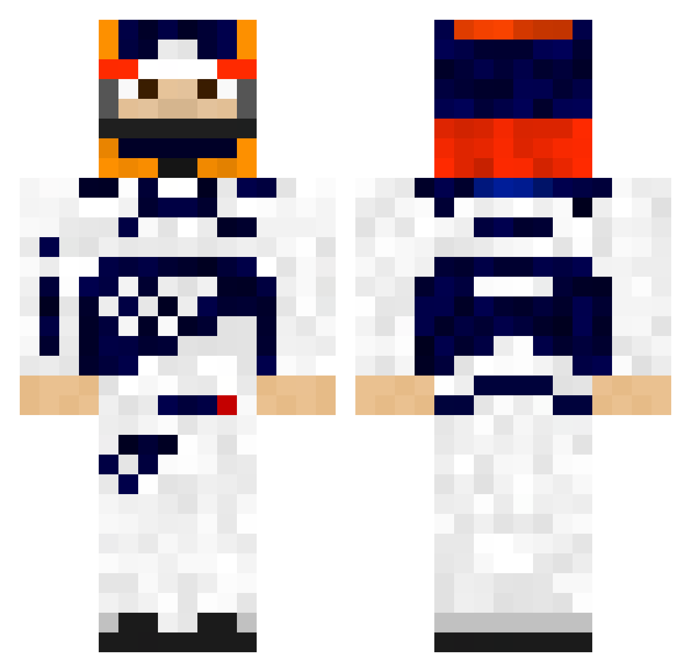 rory3140 Minecraft skin, front and back view