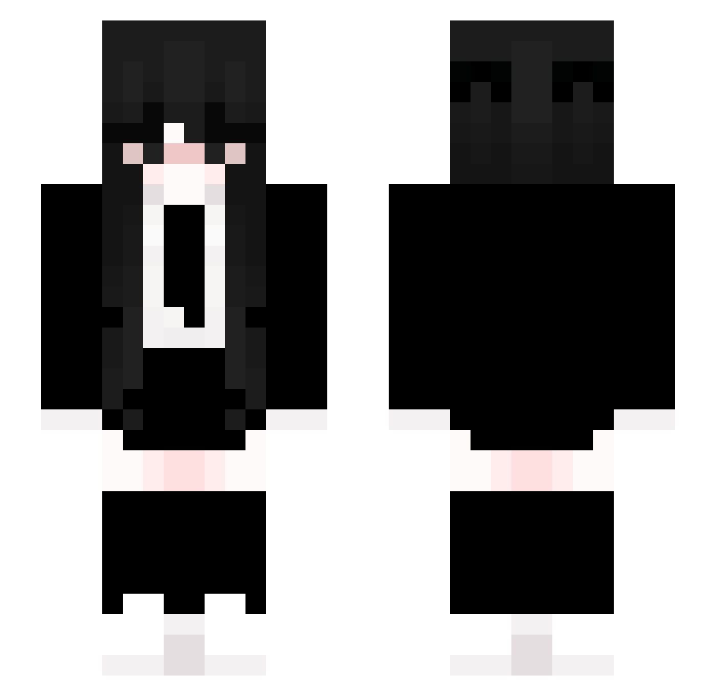 Zzz_49 Minecraft skin, front and back view