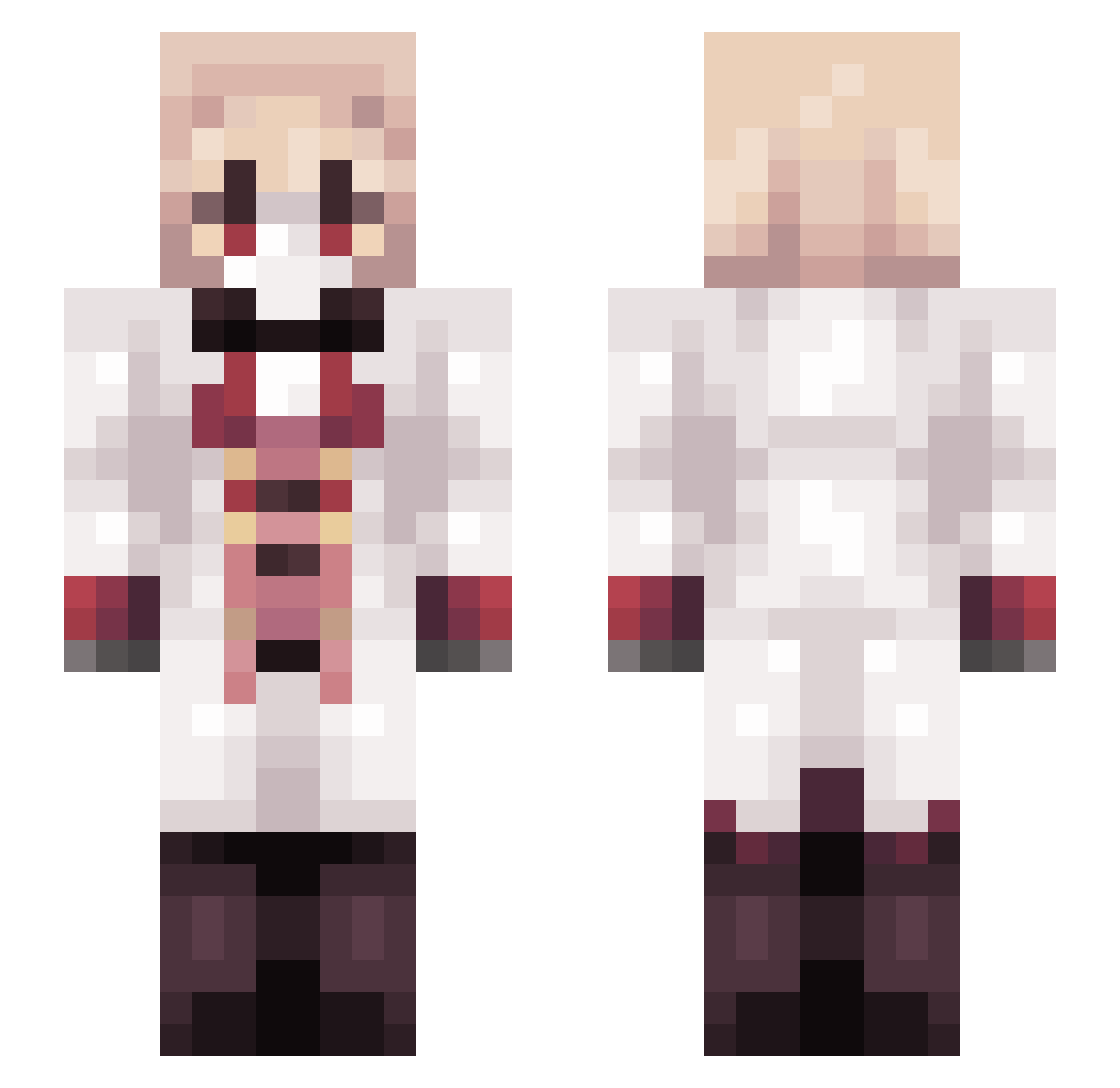 monkeyrylee08 Minecraft skin, front and back view