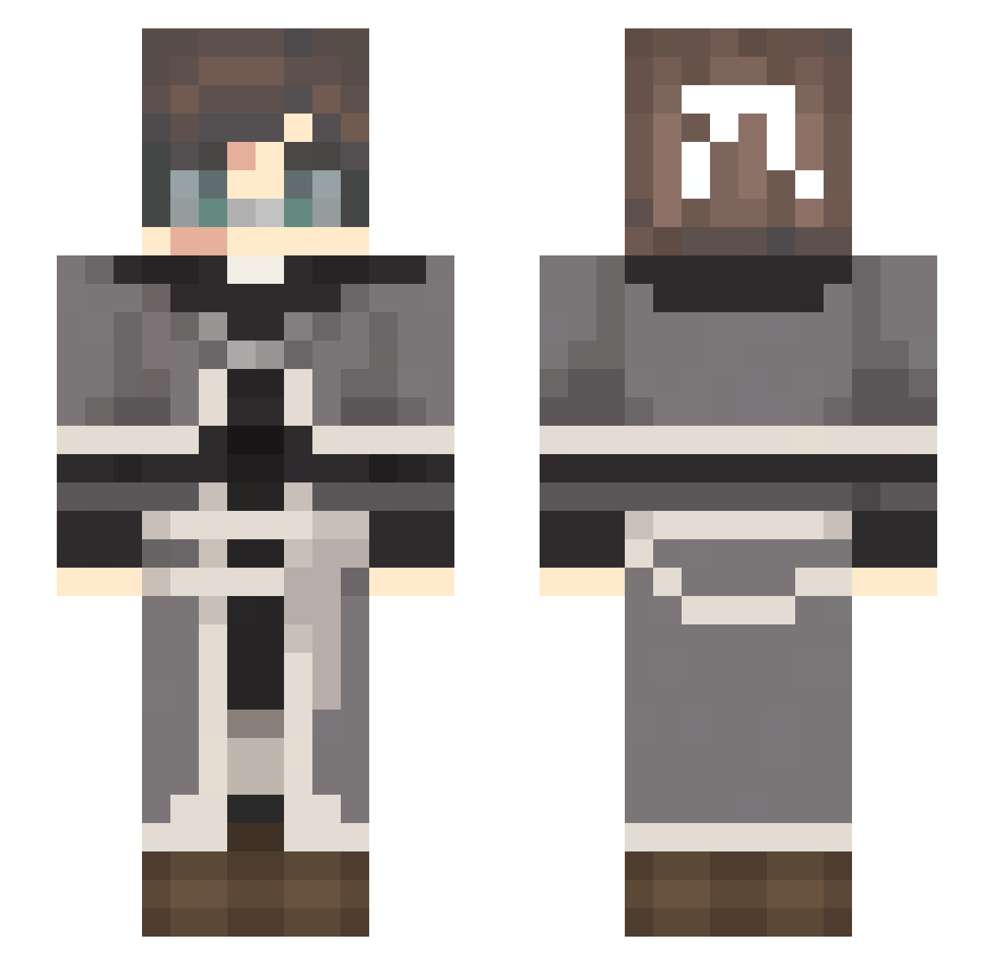 Ivanex_ Minecraft skin, front and back view