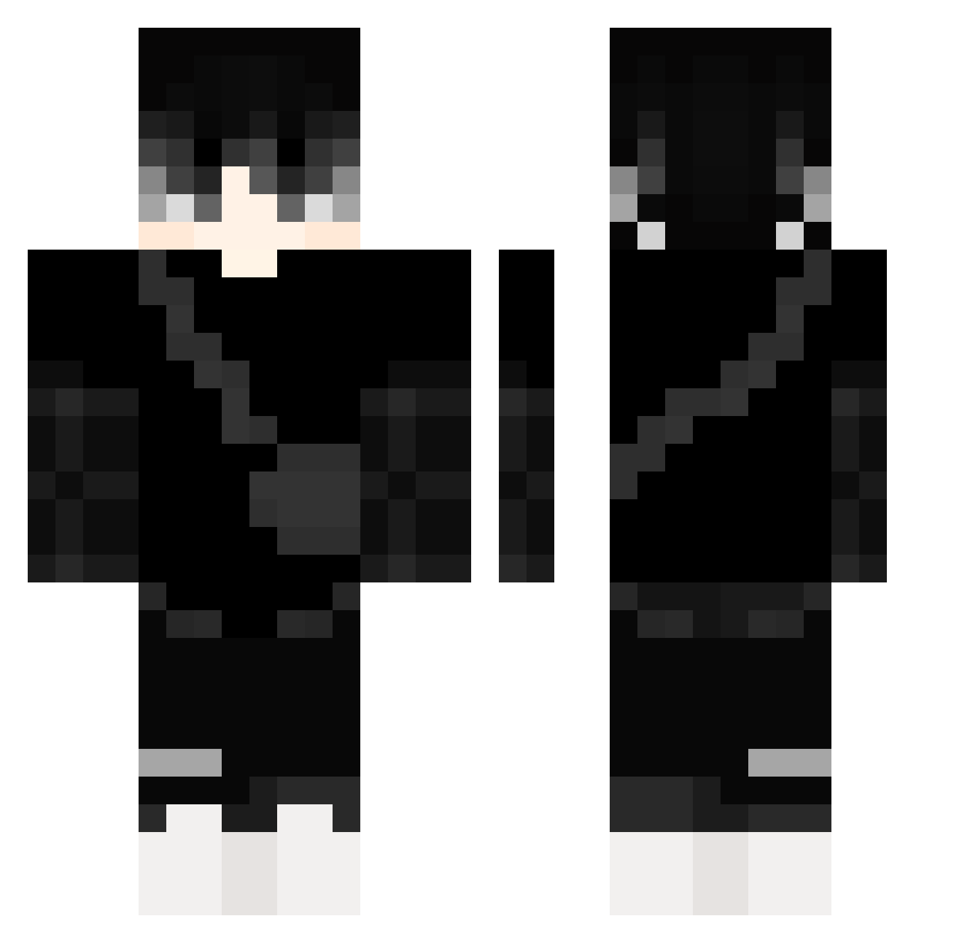 Ales_UwU Minecraft skin, front and back view