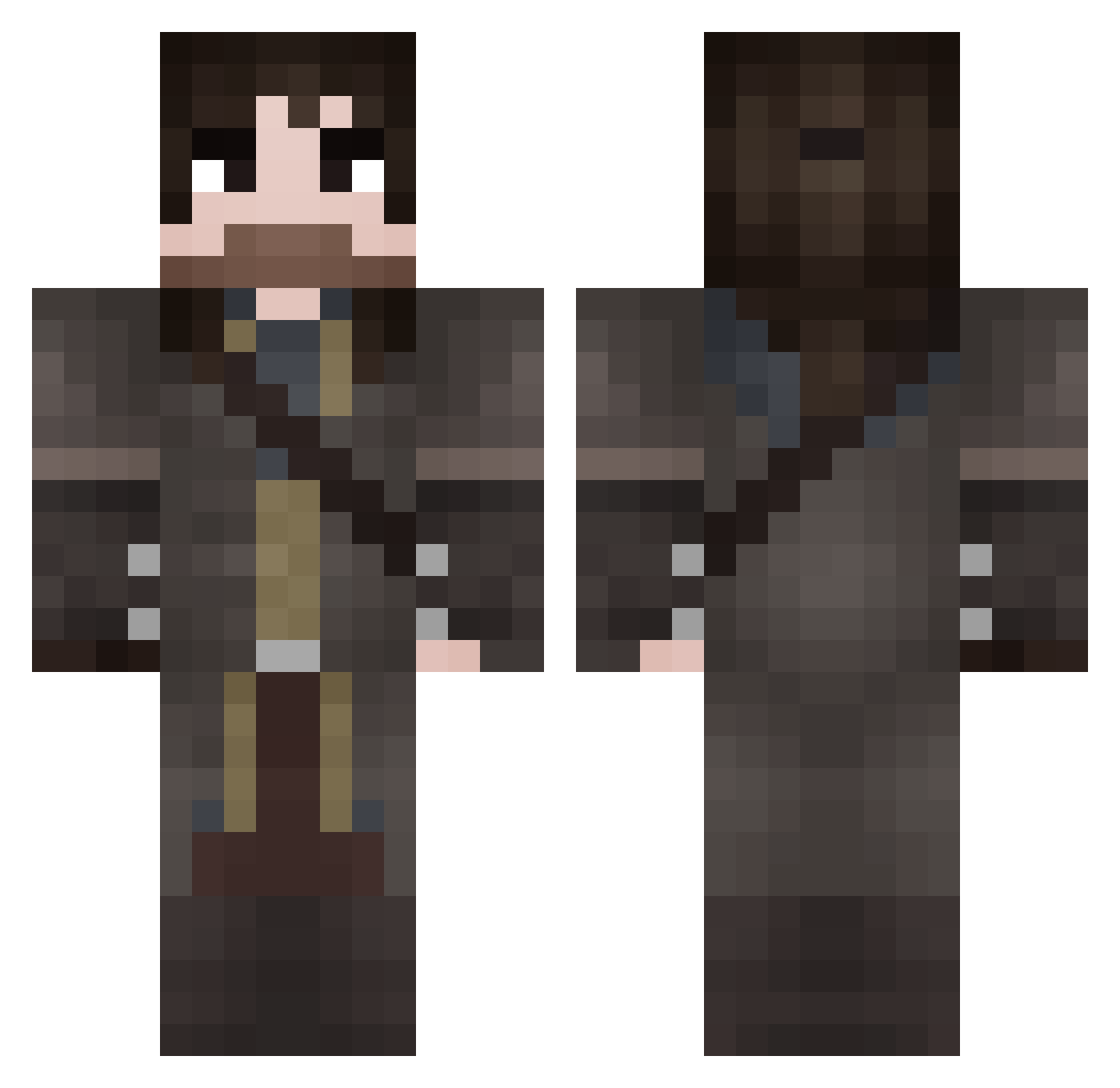 Fizzy______ Minecraft skin, front and back view