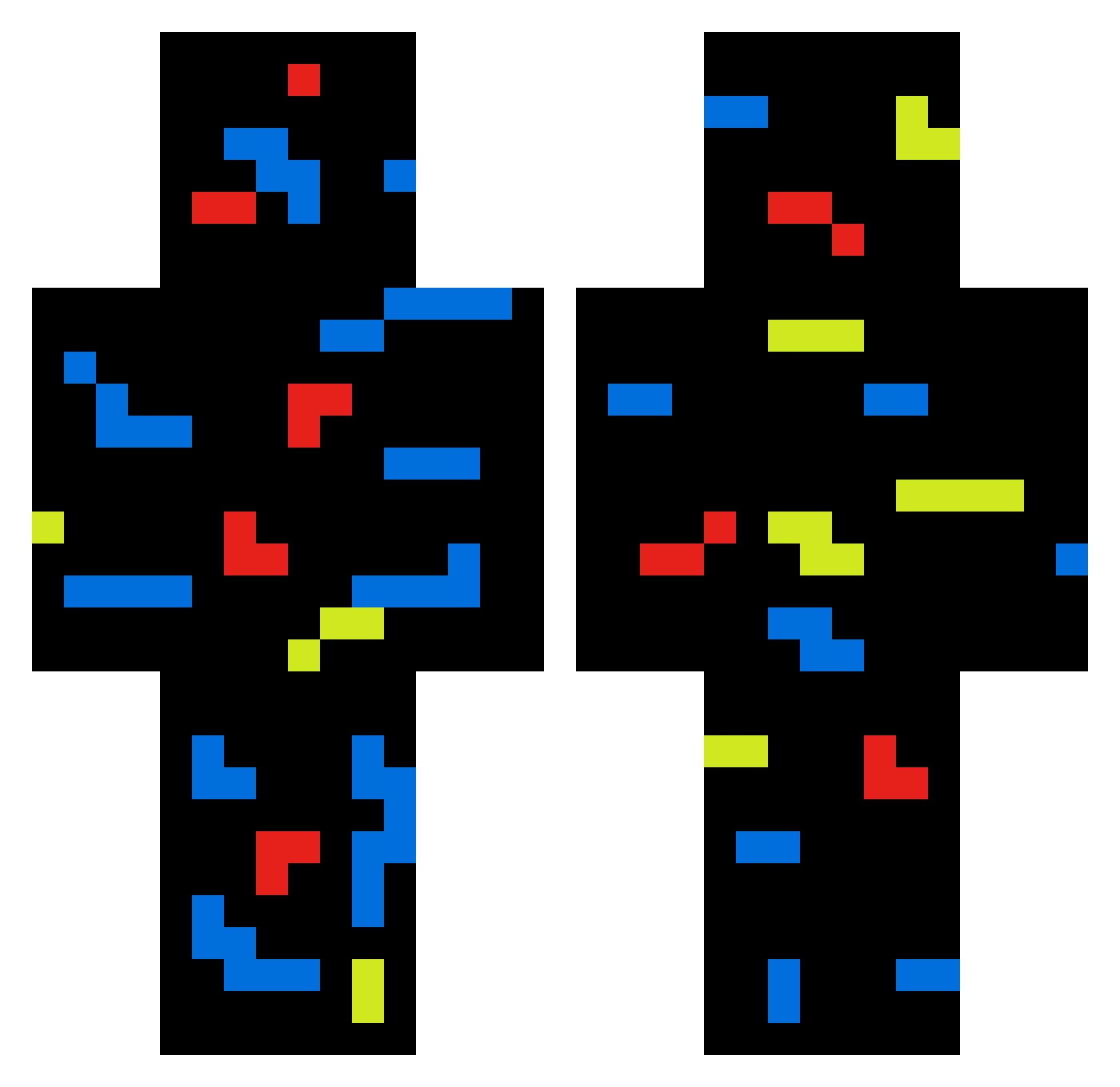 Maxcarne12 Minecraft skin, front and back view