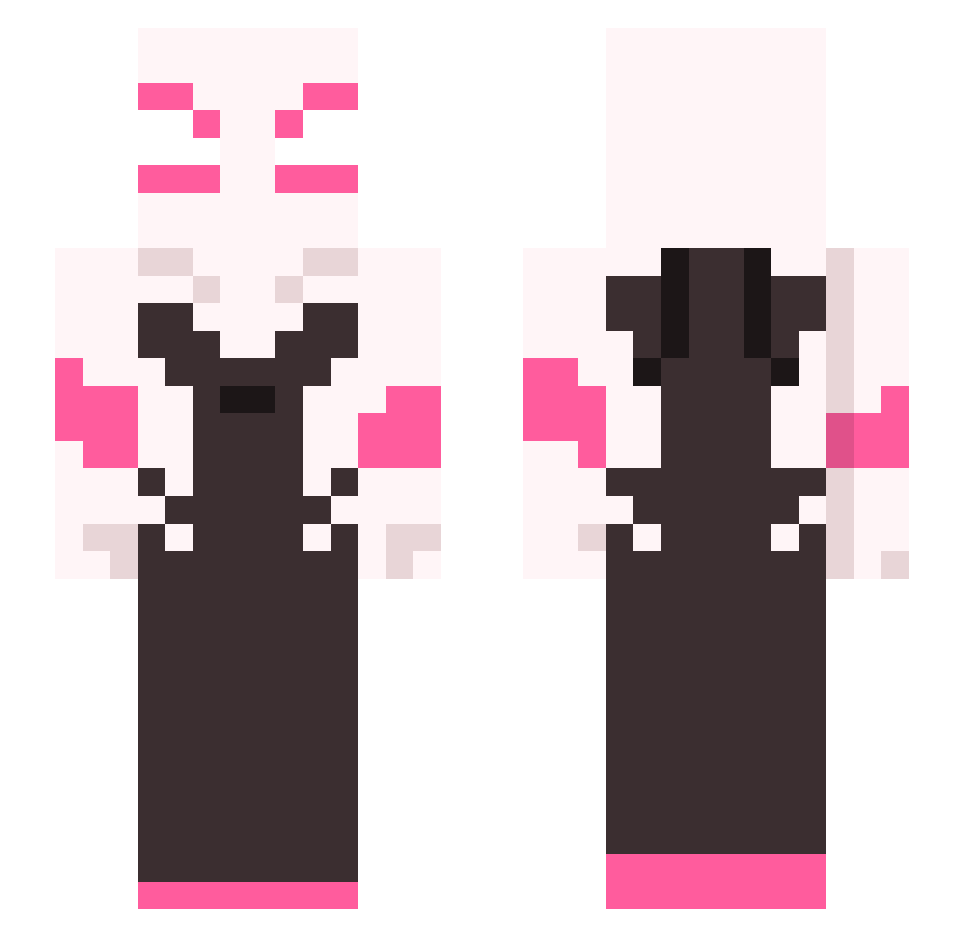 drenlan Minecraft skin, front and back view