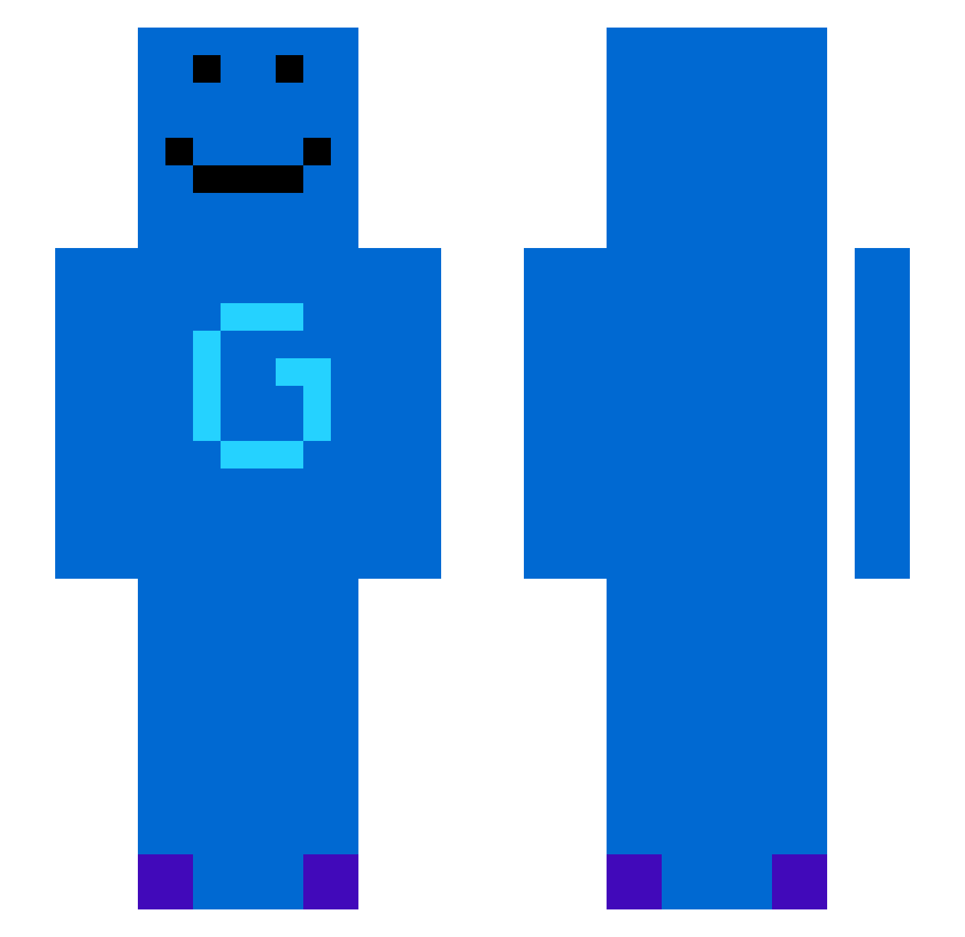 gam3sPL_ Minecraft skin, front and back view