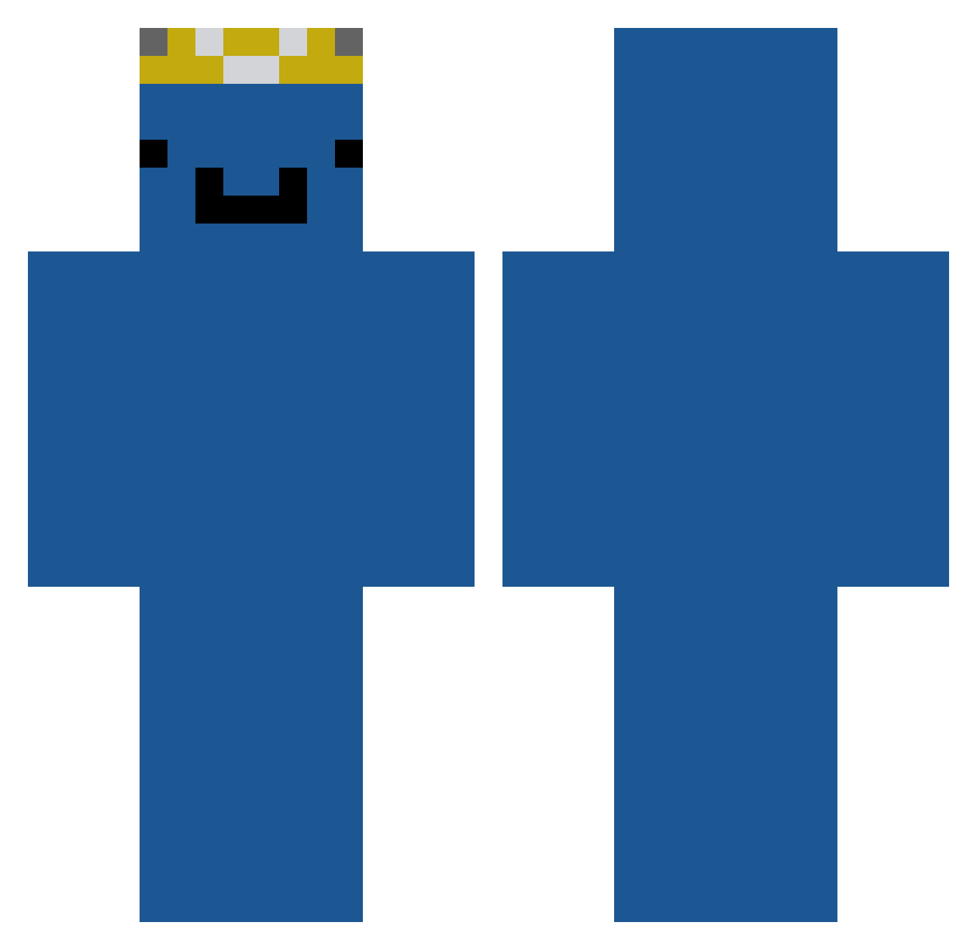 ttzhtzh Minecraft skin, front and back view