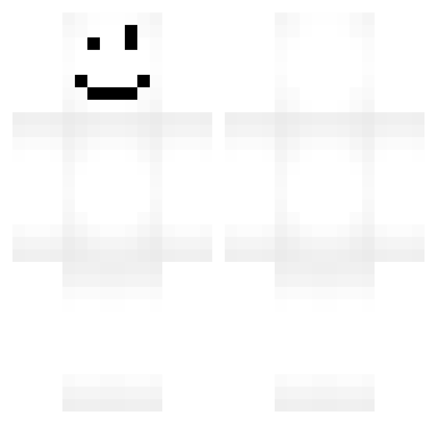 wolfW14 Minecraft skin, front and back view