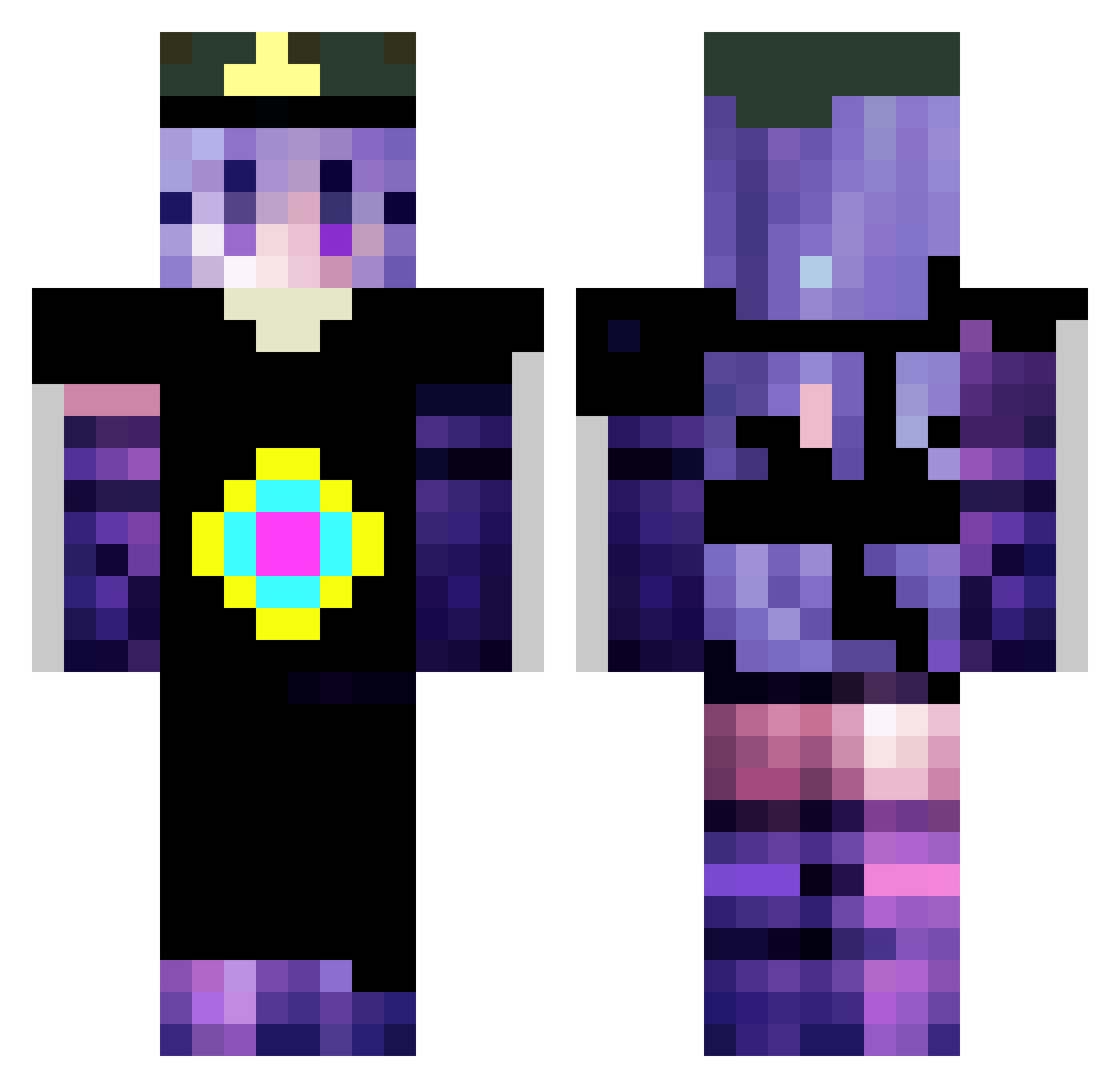 Antonin2015 Minecraft skin, front and back view