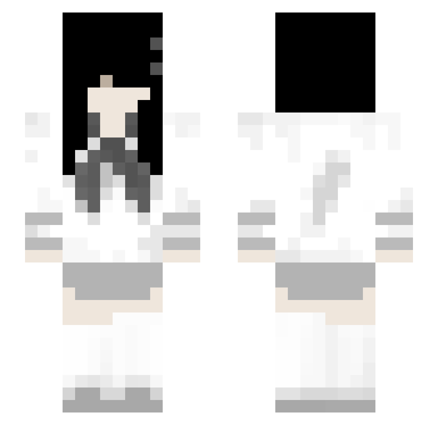 meowmeowmeowmeow Minecraft skin, front and back view