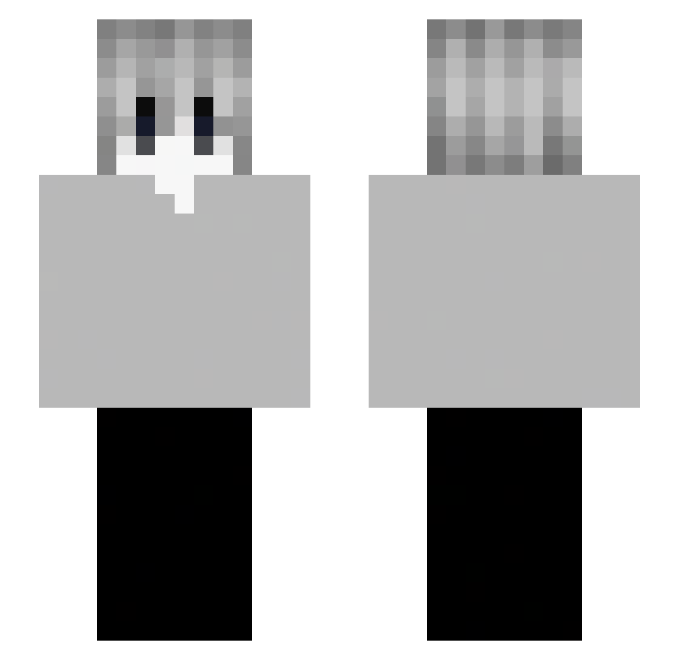 Reyyy2000 Minecraft skin, front and back view