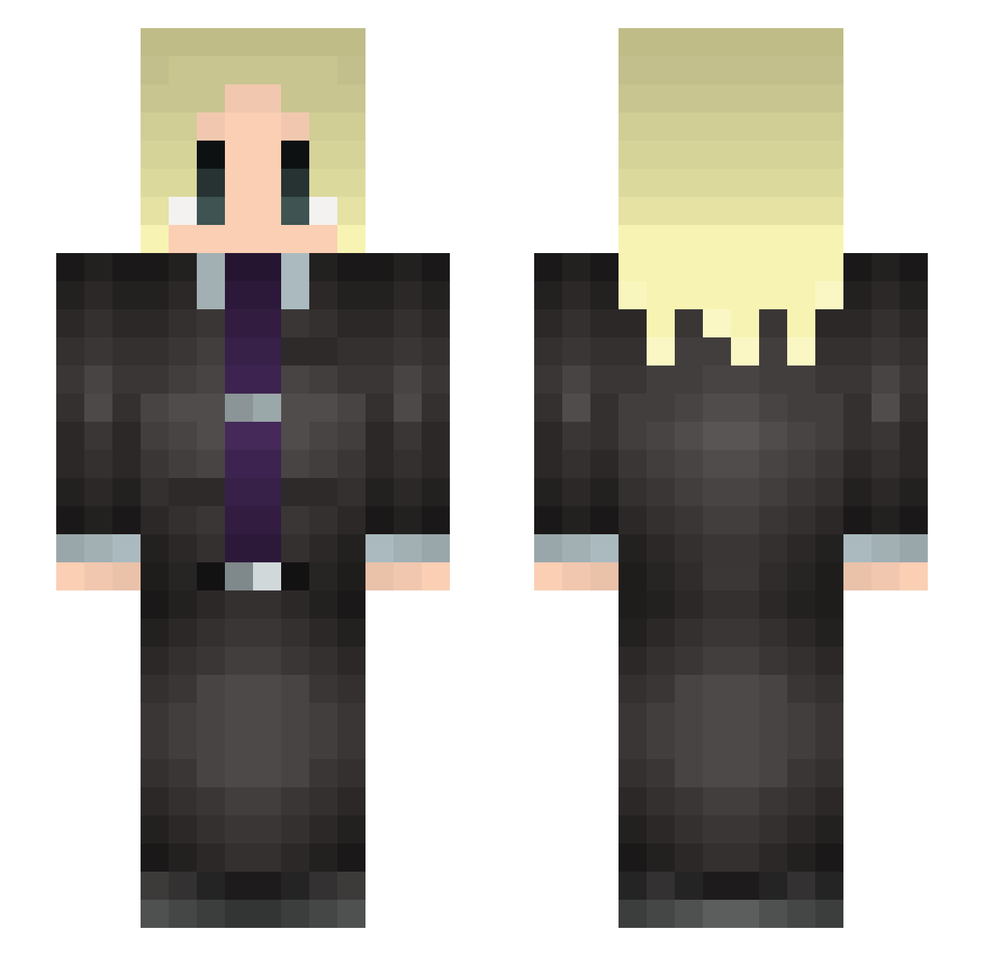 Shankoussou1 Minecraft skin, front and back view